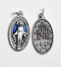 Blue Miraculous Medal 1"